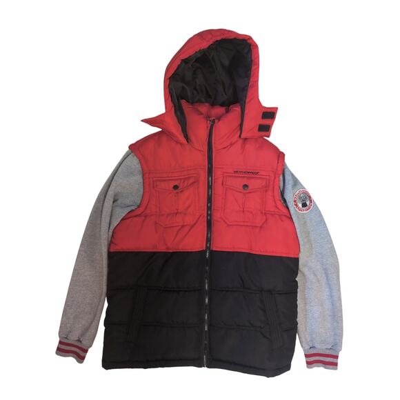 WEATHERPROOF Puffer Vest Shacket Large - Picture 1 of 6